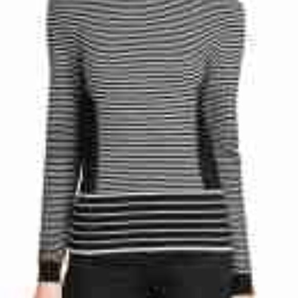 Hugo Boss Shanelle Stripe Sweater, Size Medium - Black - Picture 2 of 3